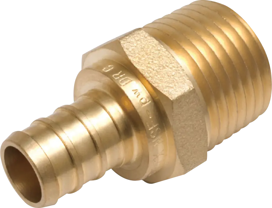 3/4" Brass PEX Adapter, PEX x MPT