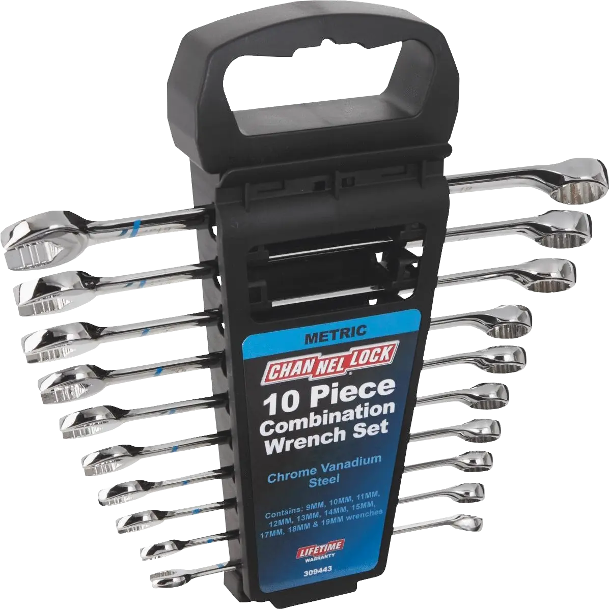 Channellock Standard 12-Point Combination Wrench Set, 10-Piece Set