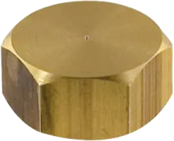 Brass Hose Cap, Hex Head