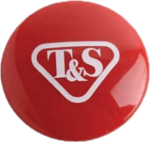 T&S Brass Press-In Red Index Button