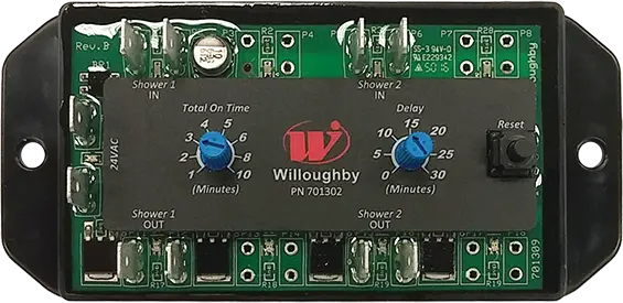 Willoughby Electronic Shower Controller - 2 Valves - WUSC-2200 Wiring only Included
