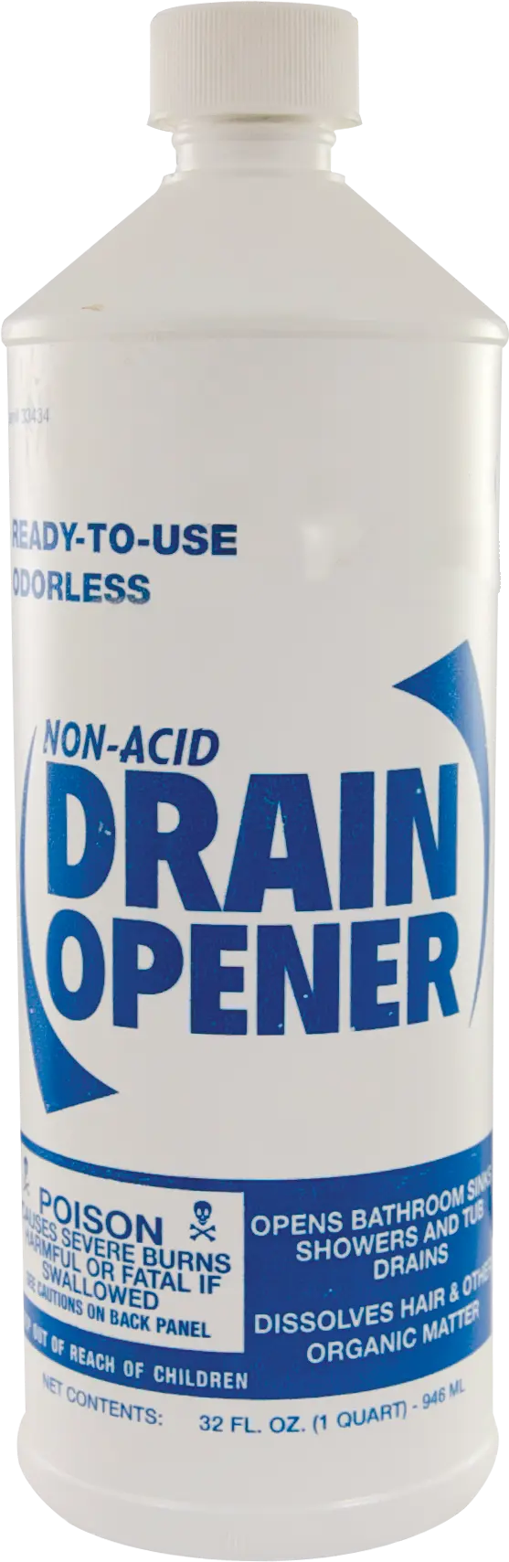 Non-Acid Drain Opener, 1 Quart, 12 per Case