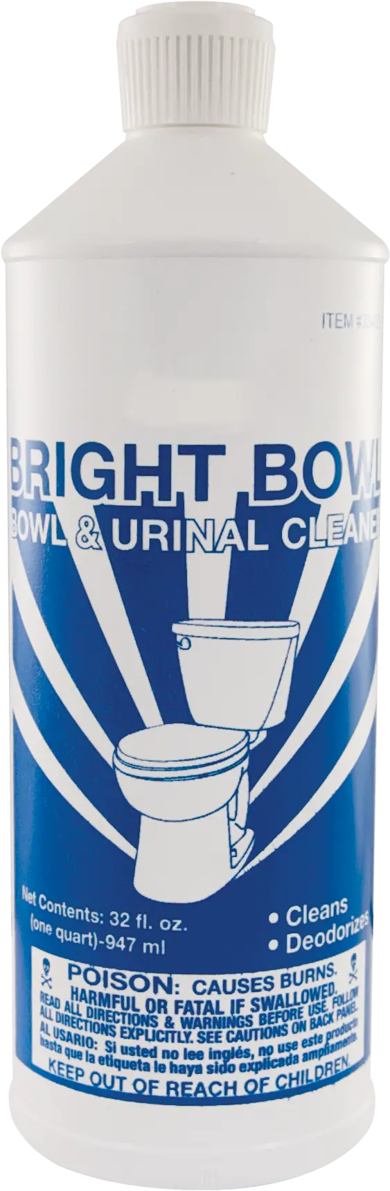 Bright Bowl Liquid Cleaner, 1 Quart, 12 per Case