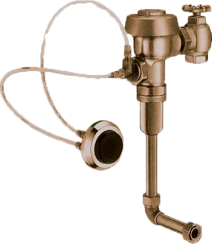 Sloan Concealed Manual Specialty Urinal Hydraulic Flushometer, 1.5 GPF, Rough Brass Finish, Single Flush, 2-10.75 L Dimension Less Pushbutton
