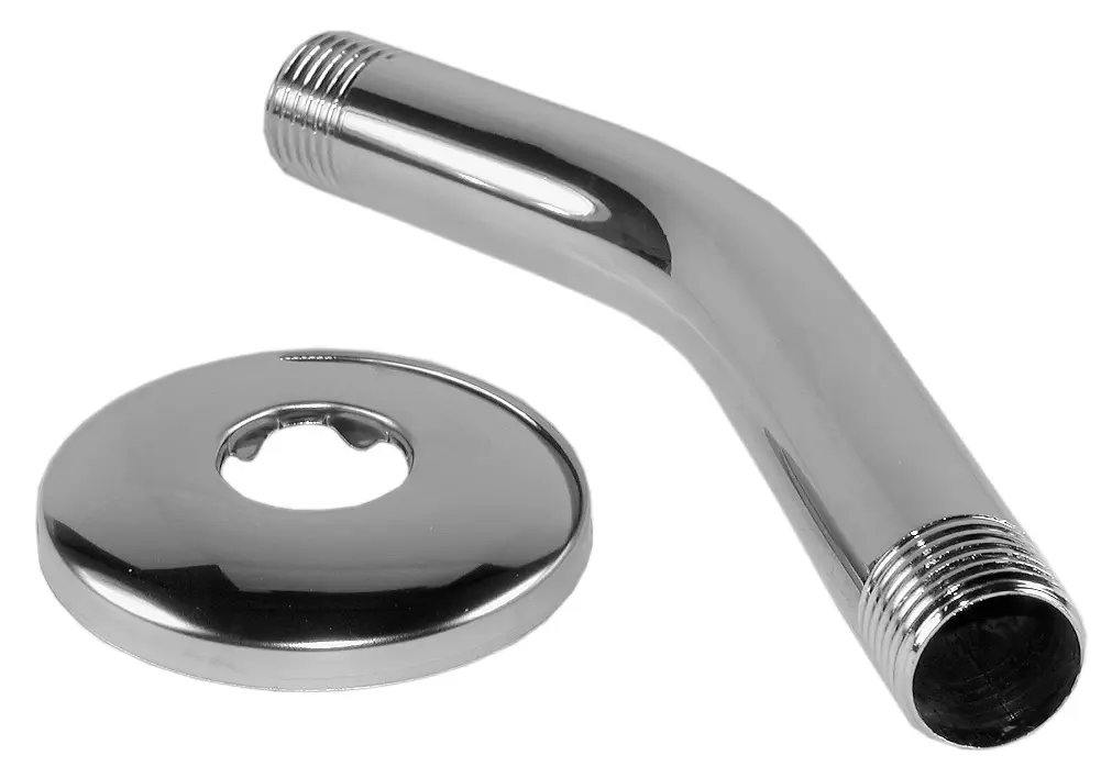 6" Shower Arm with Flange, Chrome Plated