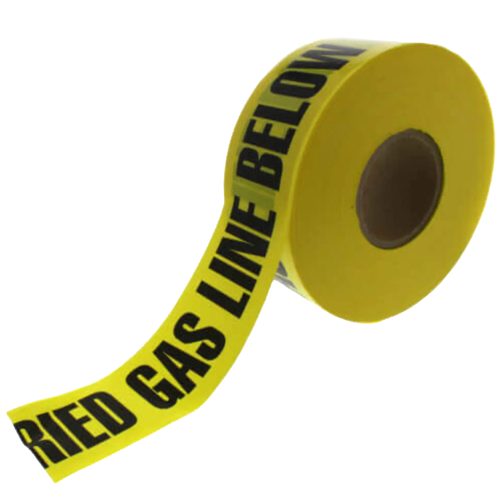 Yellow Buried Gas Line Below Tape, 3" X 1000'