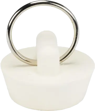 1" White Rubber Drain Stopper