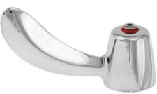 Delta 4" Hooded Lever Handle W/ Screw, Red & Blue Indexes And Alignment Insert