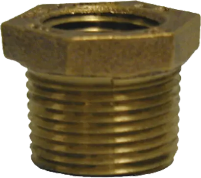 1/2" x 1/4" Brass Bushing, MPT x FPT