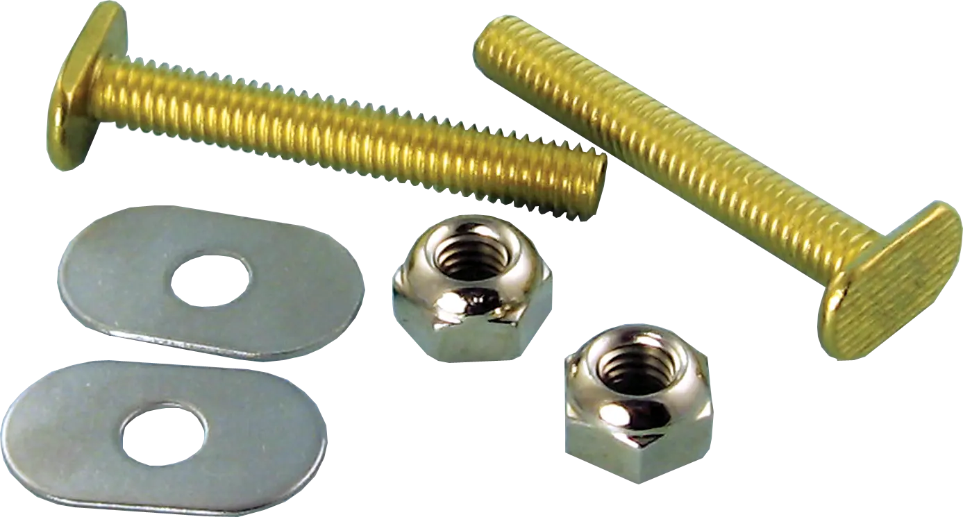 Solid Brass Closet Bolts 5/16" x 2-1/4"