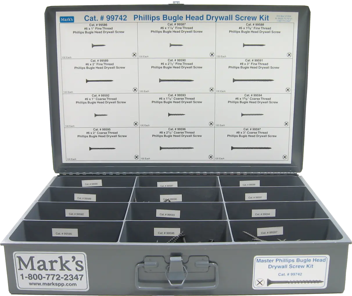 Phillips Bugle Head Drywall Screw Assortment