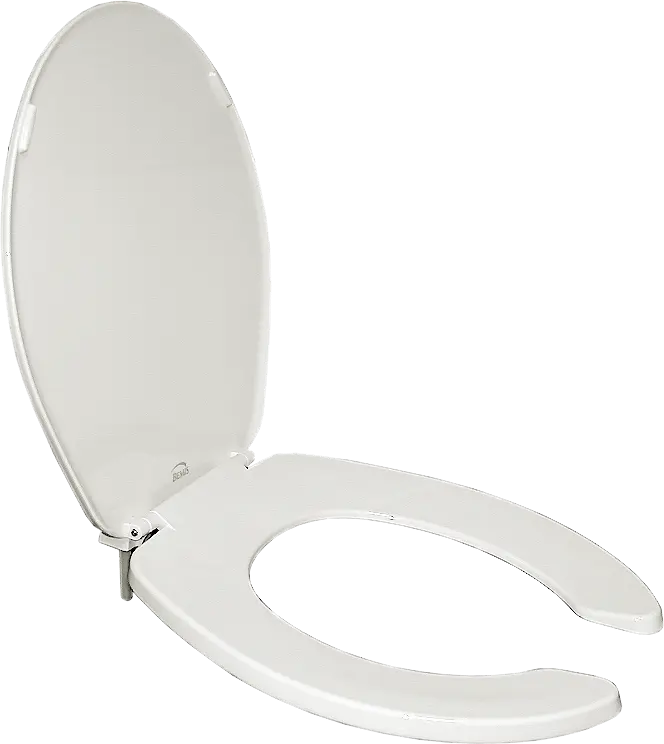 Bemis Regular Duty White Solid Plastic Toilet Seat (Regular Bowl)
