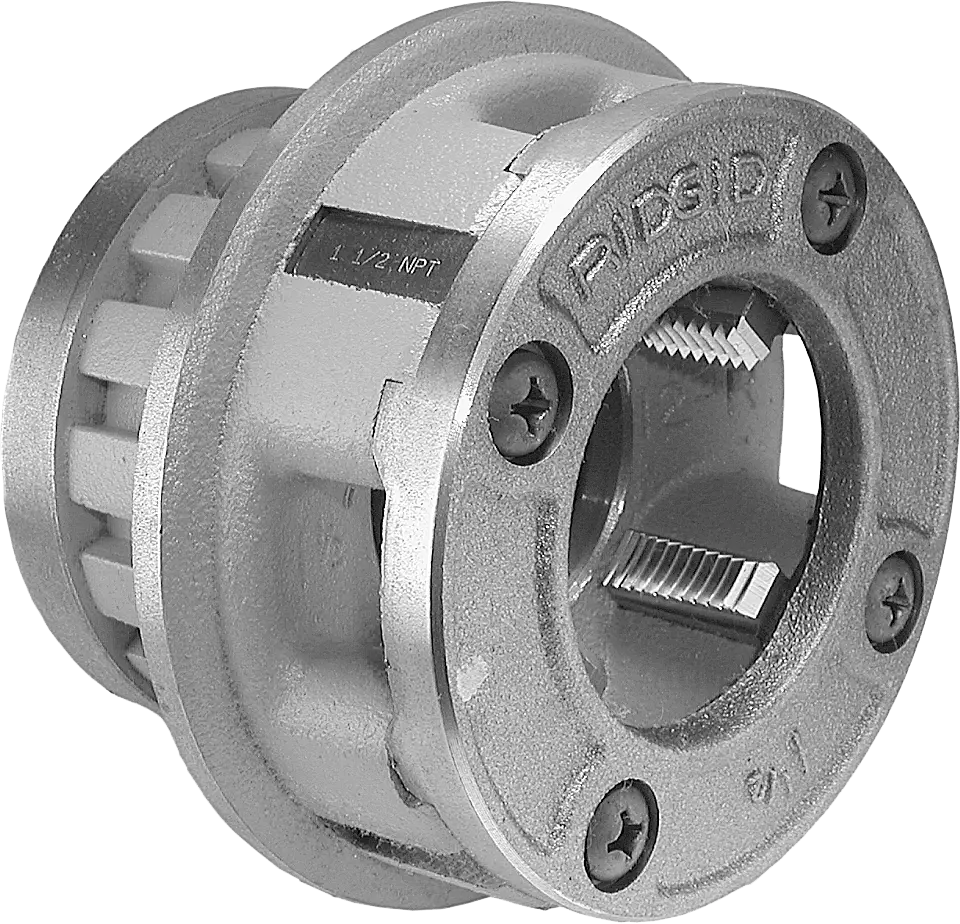Ridgid Drop-in Die Heads Complete for Hand Ratchet Threaders RH Thread Type, 1-1/2" Nominal Pipe Size