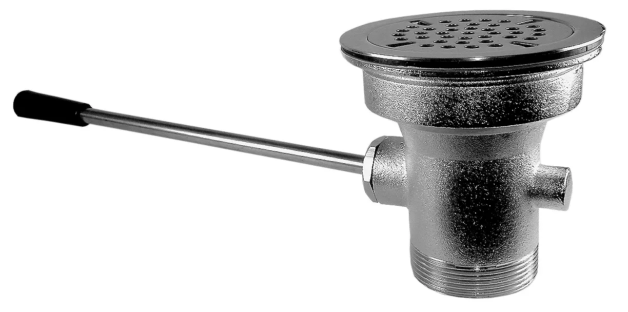 Rotary Waste With Lever Handle 3-1/2" Opening & 2" Outlet Less Vent