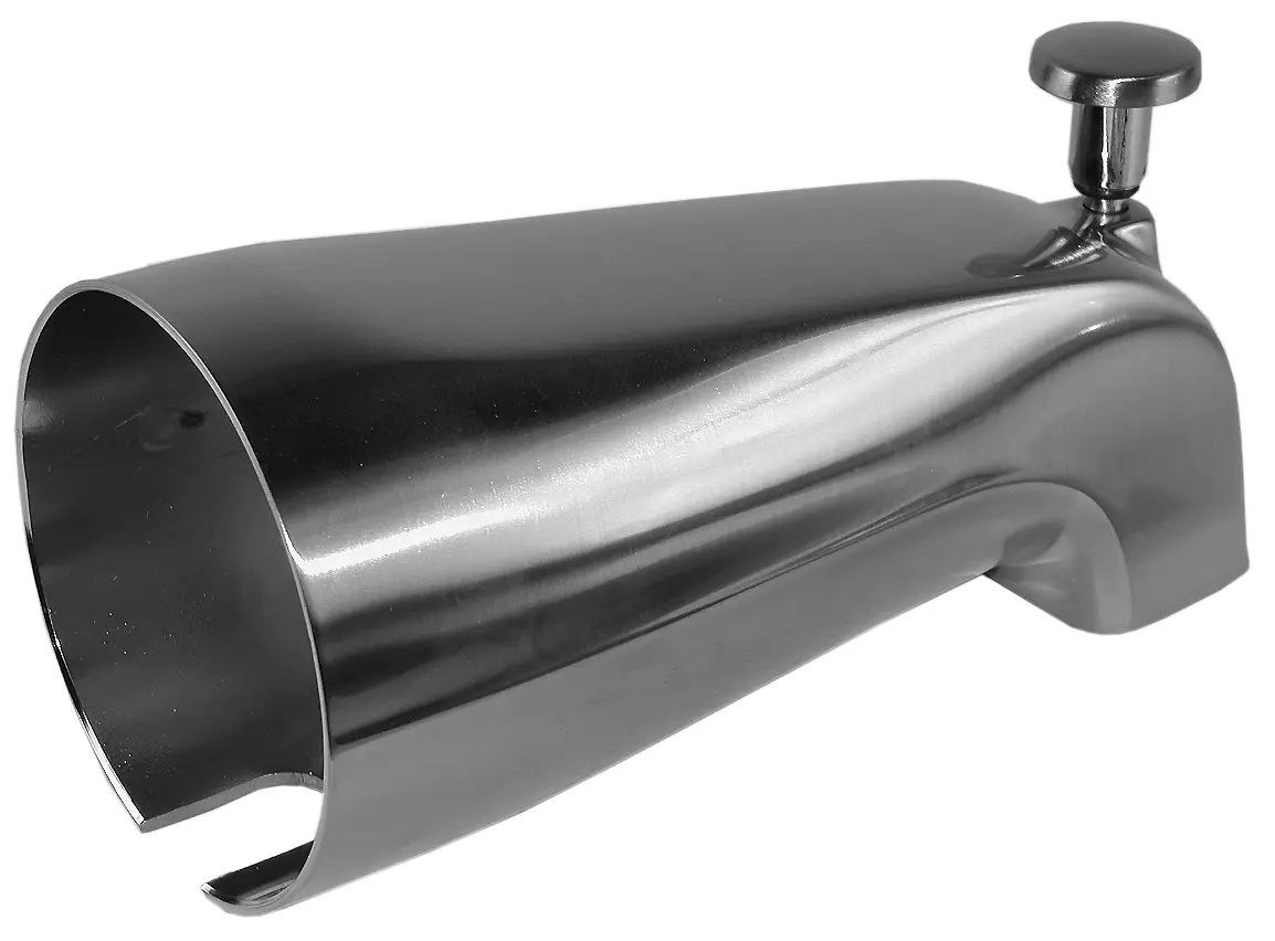 1/2" FPT Recessed Diverter Spout, Satin Nickel