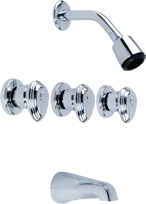 Gerber Three Handle Tub & Shower Fitting
