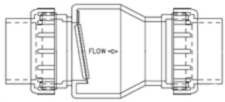 Acorn 1" Check Valve For Vaccuum System