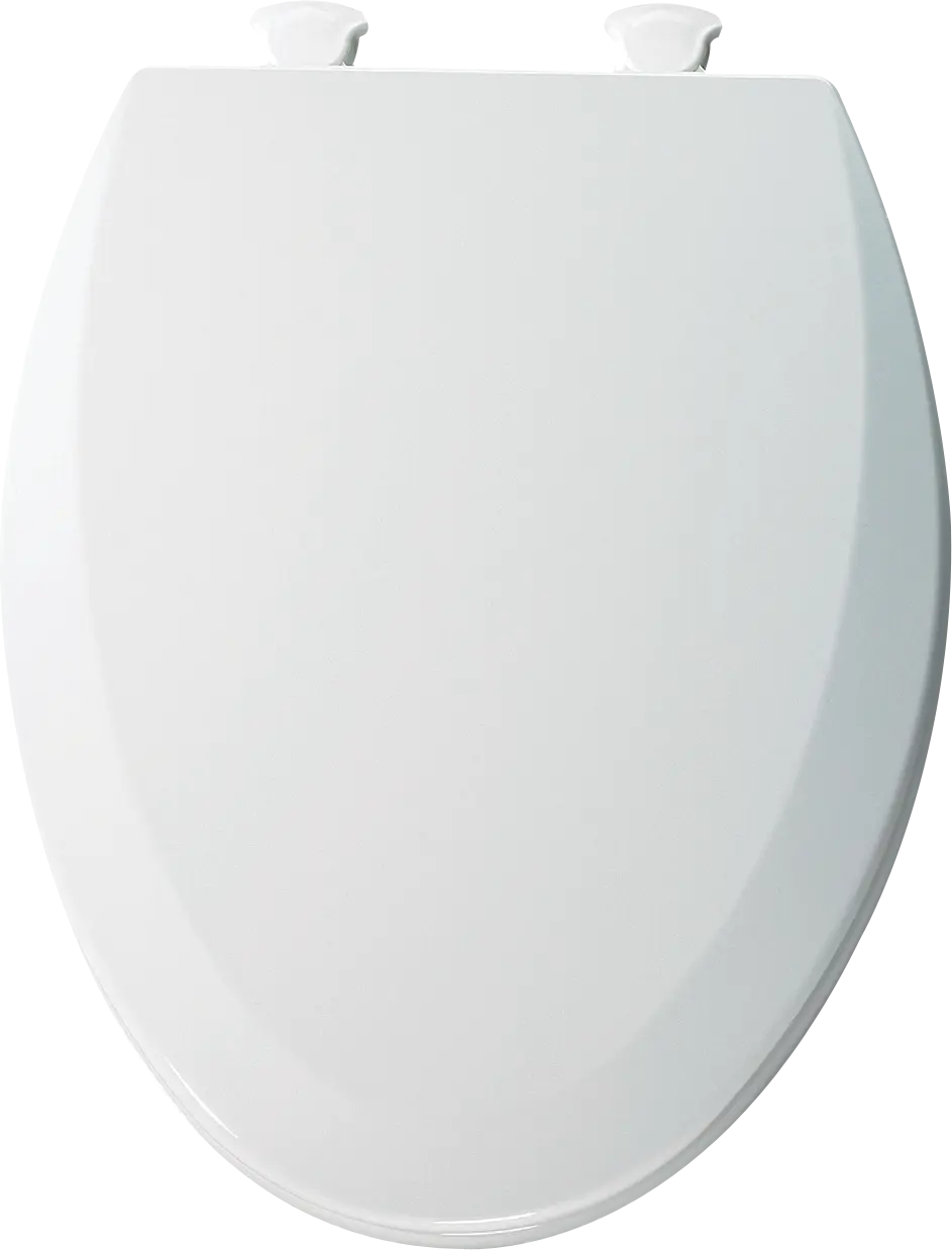 Bemis Molded Wood Closed Front Toilet Seat with Plastic Hinges (Elongated Bowl)