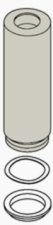 Kohler Vibrant Polished Nickel Tall Handle Bonnet (3 5/16") Kit