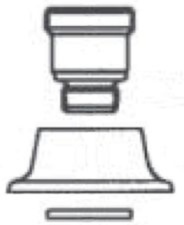 Delta Escutcheon And Adapter For Rigid/Swivel Spouts