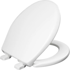 Bemis White Elongated Toilet Seat With Cover Whisper Close And Sta Tite Hinges