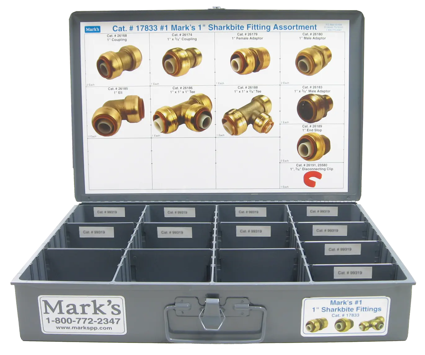 (#1) 1" Sharkbite® Fitting Assortment