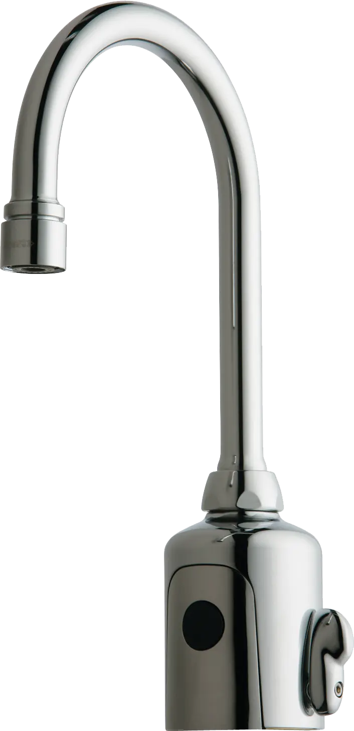Chicago Hytronic Gooseneck Sink Faucet W/ Dual Beam Infrared Sensor