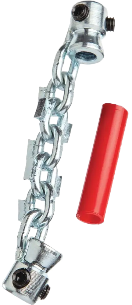 Ridgid Flexshaft Knocker, 1/4" Cable, 1-1/4"-2" Pipe, Single Chain, Carbide Tip