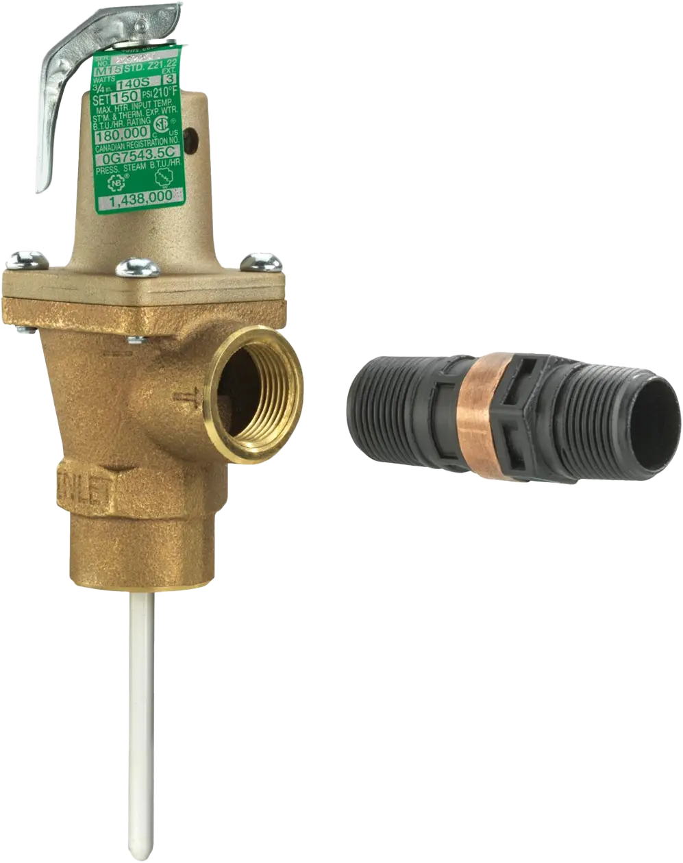 Watts 140S-3 3/4"F x 3/4"F T&P Safety Relief Valve