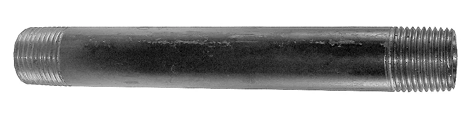 1/2" x 6" Black Nipple