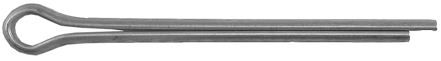 Extended Prong Zinc Plated Steel Cotter Pin, 3/16" x 2-1/2"