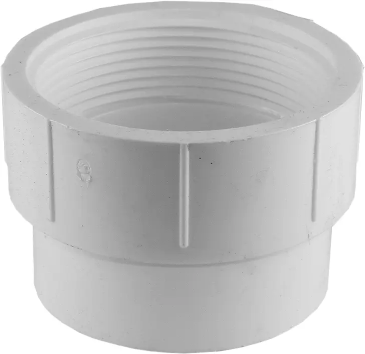 1-1/2" PVC DWV Cleanout Plug Adapter Fitting Spigot X FPT