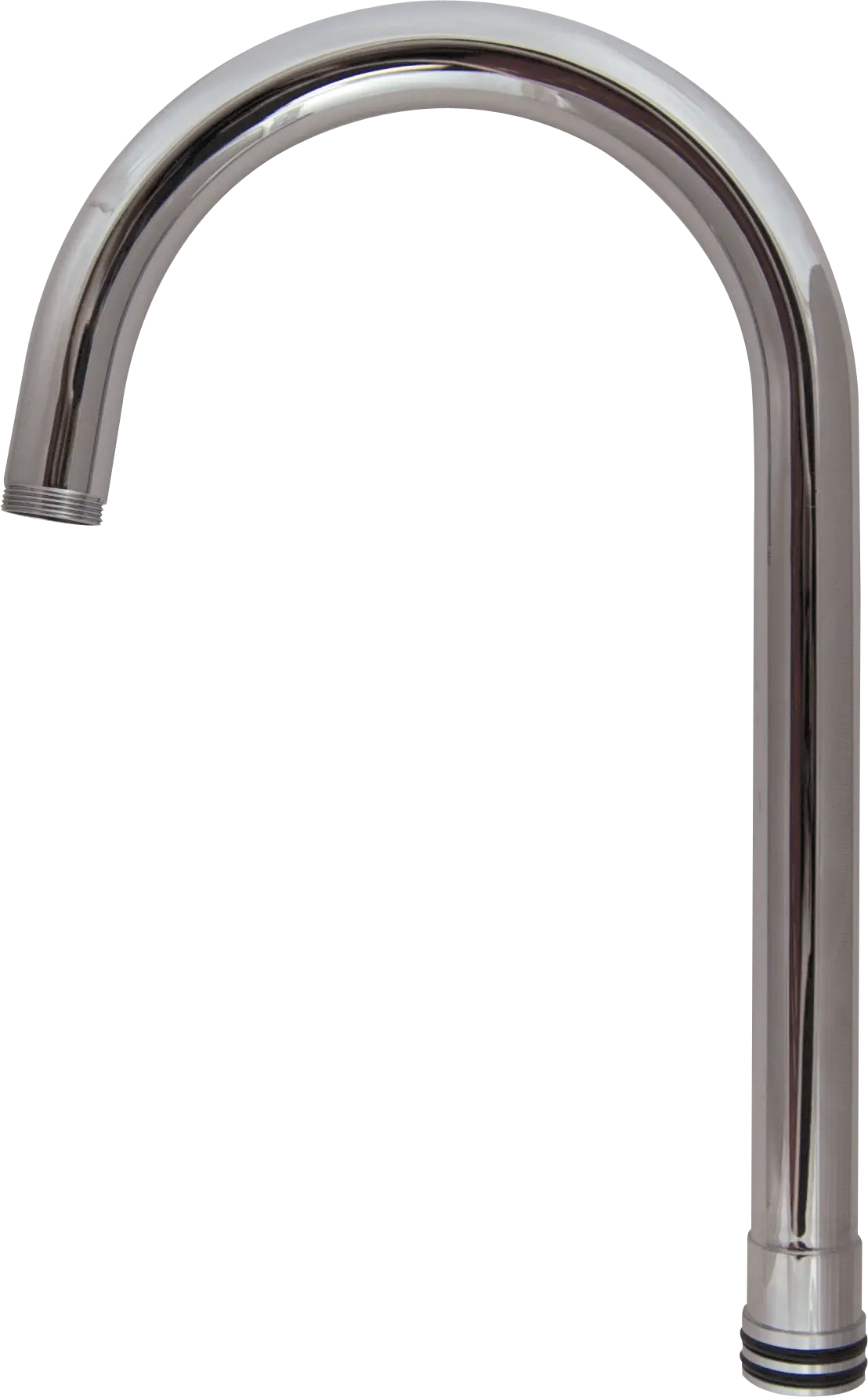 Zurn AquaSpec® 5-3/8" Swing Centerline Gooseneck Spout, Chrome-Plated Lead-Free Brass, Male Outlet Threads