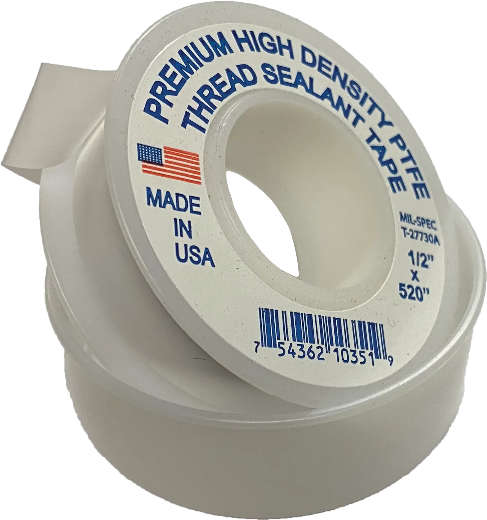 High Density Teflon Tape 1/2" x 520"