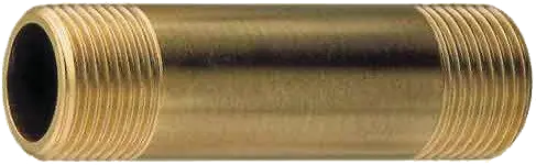 Supply Nipple 3/8" X 5" Polished Brass Finish