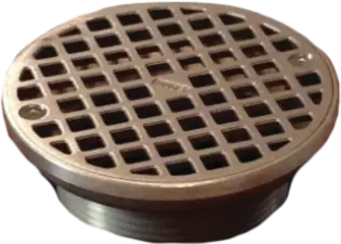 Wade 6" OD Round Floor Drain Top Assembly with Grate