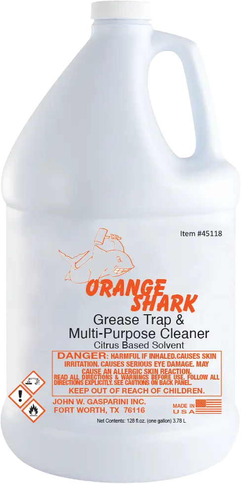 Mark's Orange Shark Citrus Based Grease Trap Cleaner (1 Gallon)