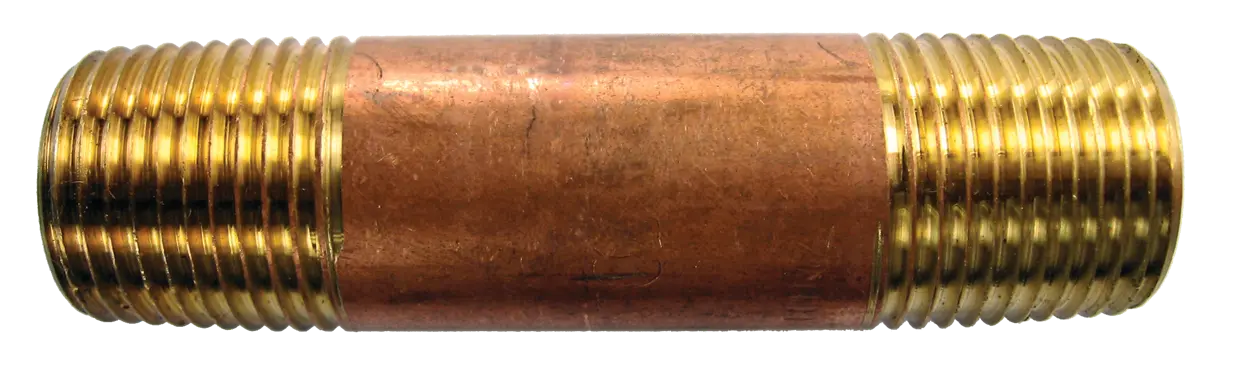 3/4" x 5" Rough Brass Nipple