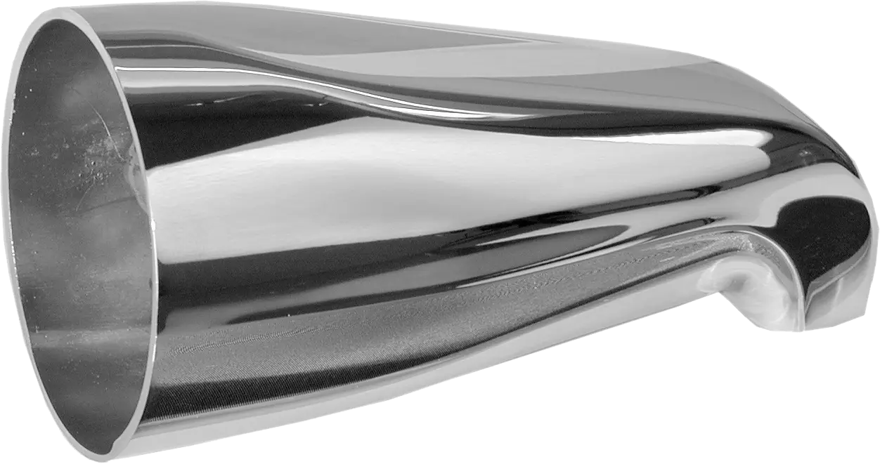 1/2" Over Rim Tub Spout, Chrome Plated