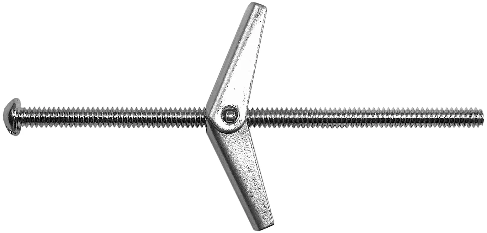 Zinc Plated Steel Toggle Bolt, 1/8" x 3"