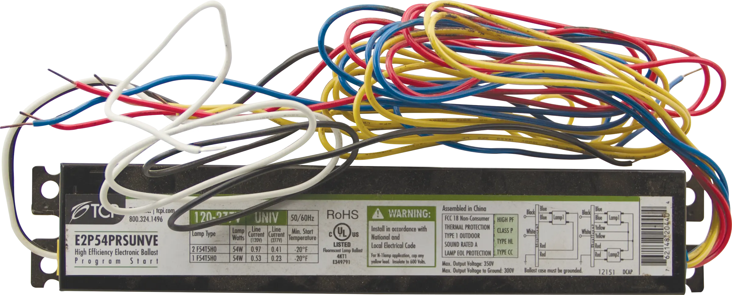 1-2 Lamp Multi-Volt Ballast