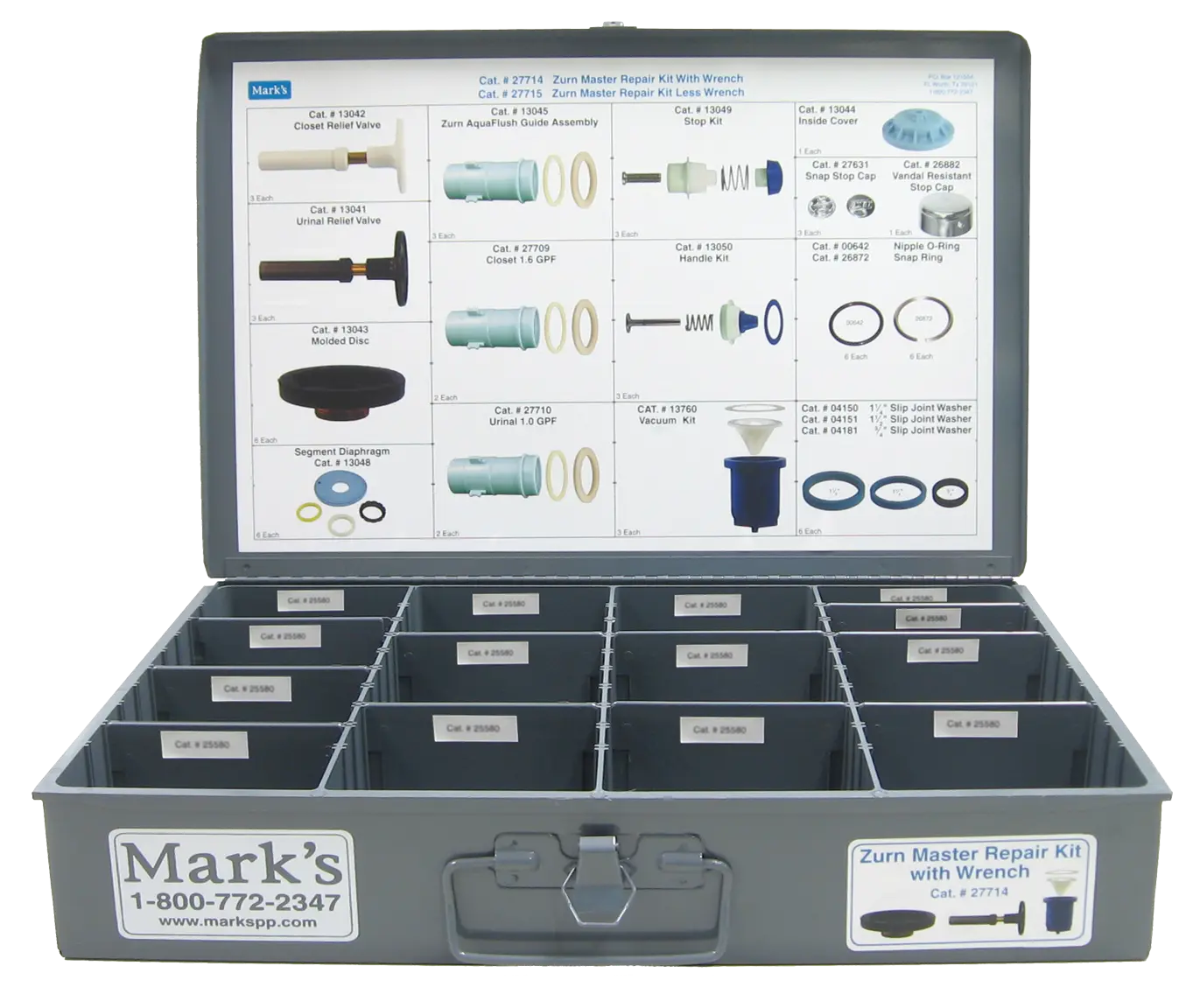 Zurn "Aquaflush" And "Aquavantage" Master Repair Kit Complete With Wrench