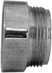 Zurn Ground Joint Control Stop Adapter, Chrome-Plated Brass