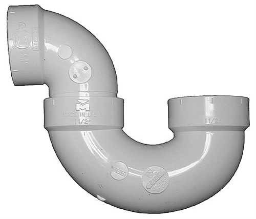 4" Slip x Slip PVC DWV P-Trap