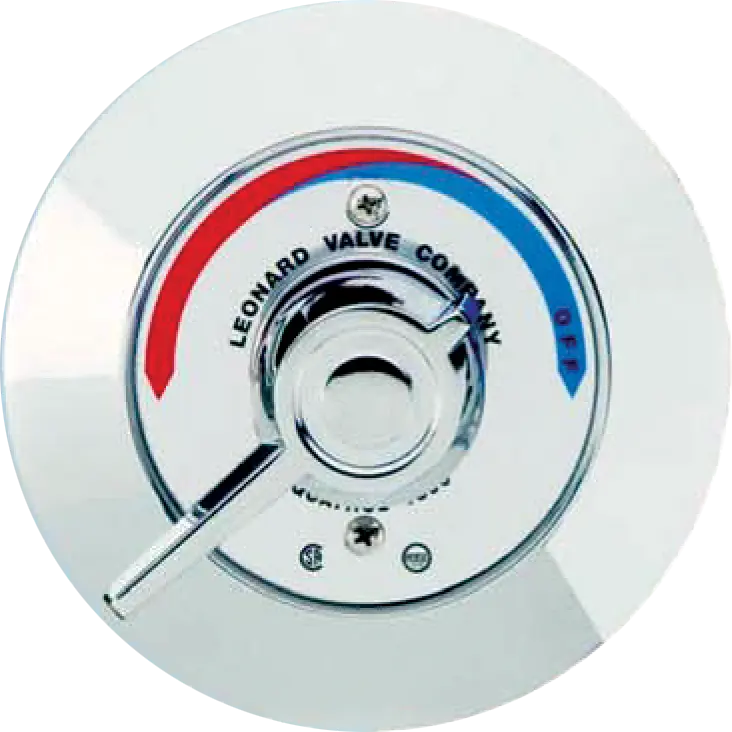 Leonard Aquatrol® 4500 Pressure Actuated Shower Valve, chrome-plated trim
