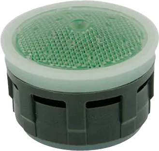 Neoperl PCA, SLC 1.5 GPM Smart Lime Cleaner Regular Size Aerator Insert; Green/Clear Dome