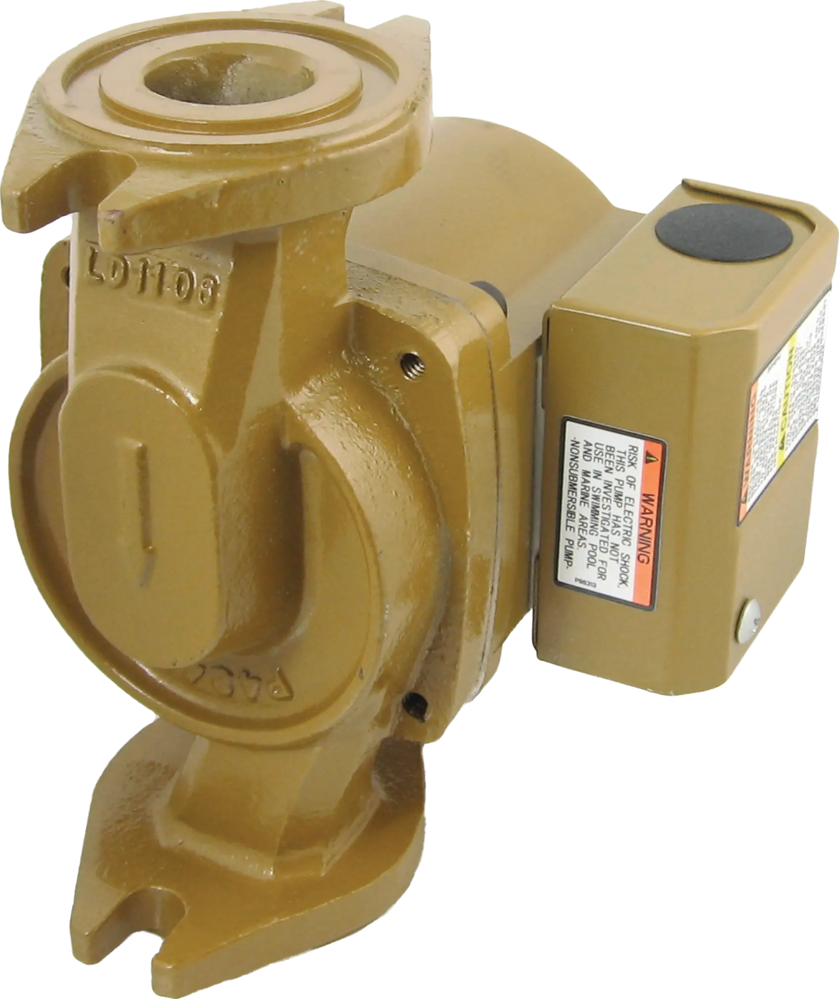 Bell & Gossett Bronze Body Booster Pump (Gold Color) NBF-12F/LW  55 Watts, Flange Sizes: 3/4", 1", 1-1/4", 1-1/2"