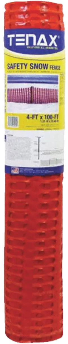 4' x 100' Polyethylene Orange Safety Fence