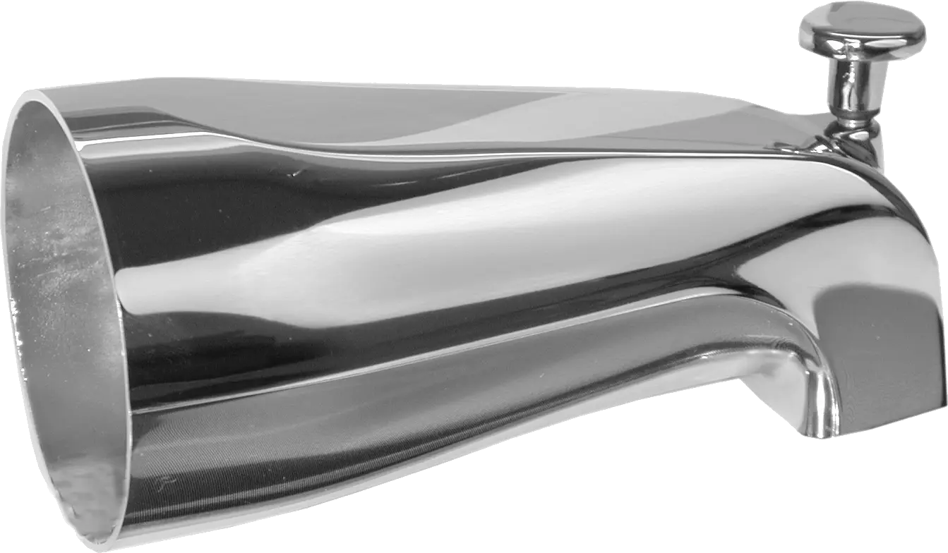 1/2" FPT Recessed Diverter Spout, Chrome Plated
