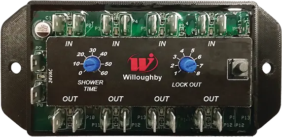 Willoughby Electronic Shower Controller - 4 Valves - WUSC-2400 Wiring only Included